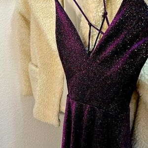 Midnight Sparkly Purple Club Dress💜✨